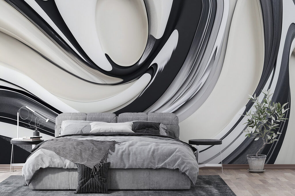 Black and white ribbons — interior 2