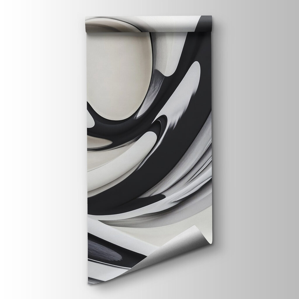 Black and white ribbons — product view