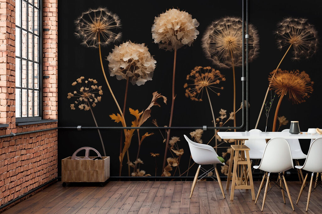 Dried flowers at night — interior 3