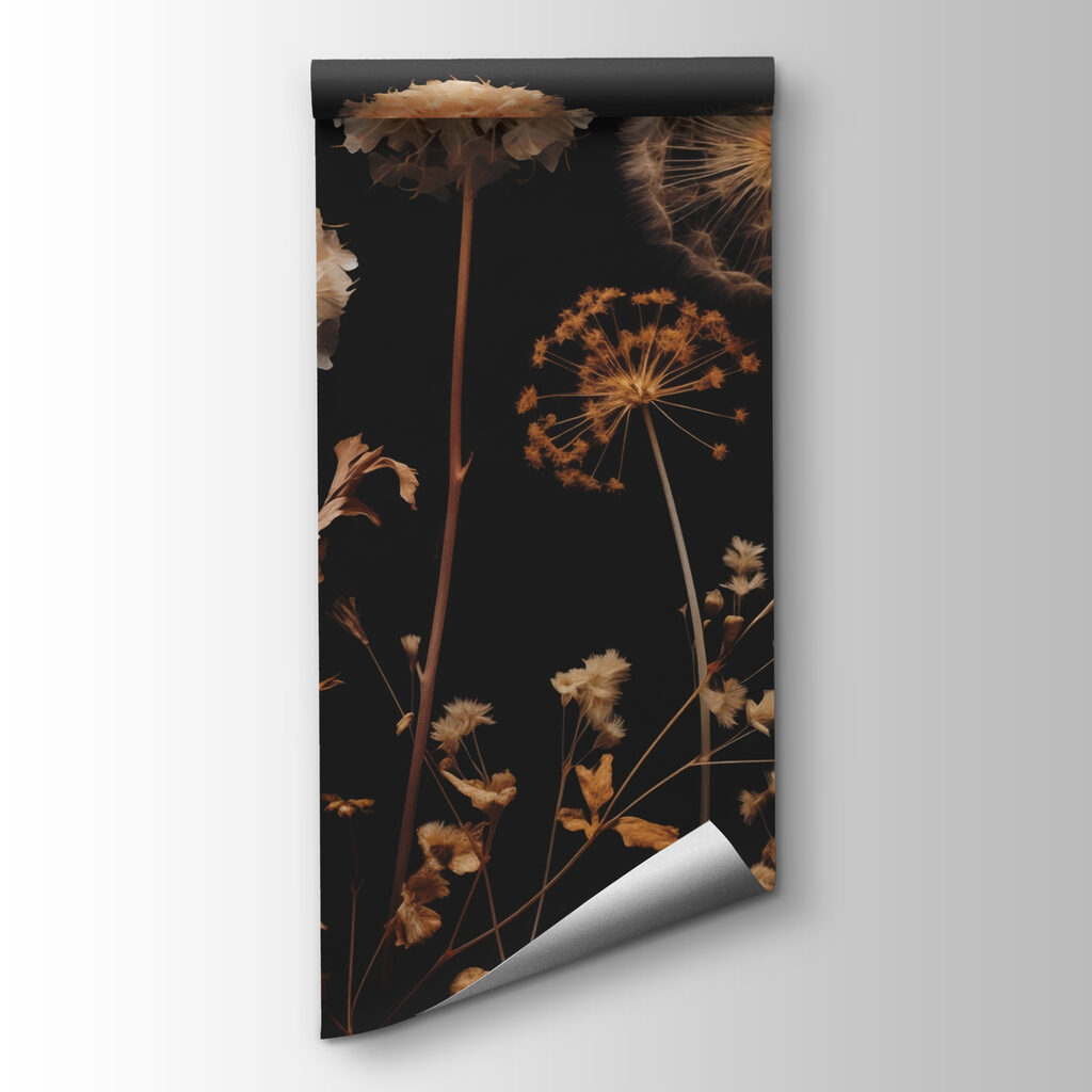 Dried flowers at night — product view