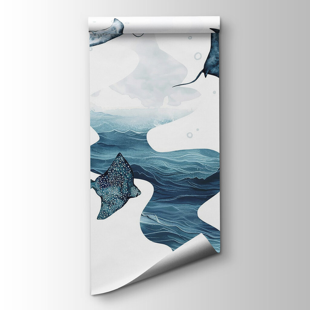 Stingrays above flowing currents — product view