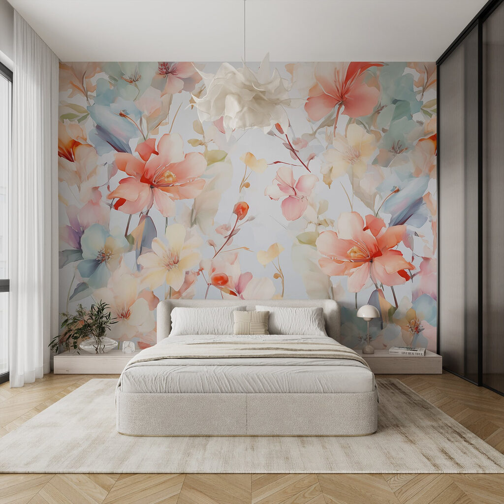 Loose painted bouquet — interior 1