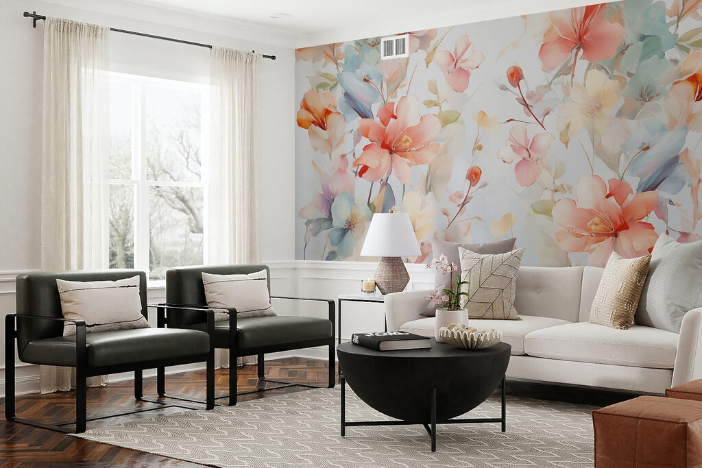 Loose painted bouquet — interior 2