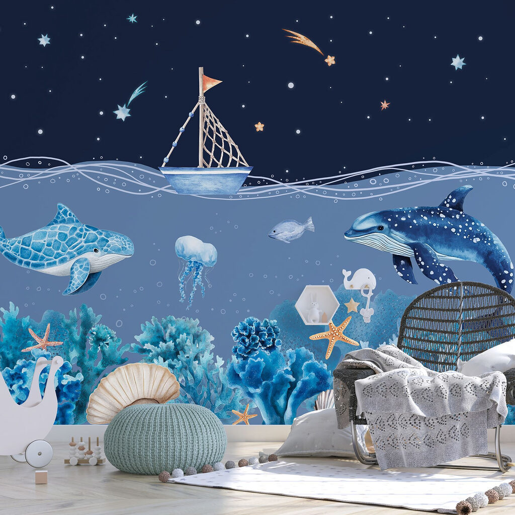 Sailboat above a reef — interior 1