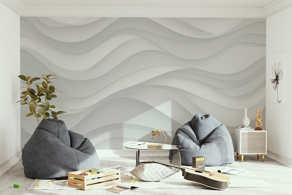 White waves unfolding — interior 3
