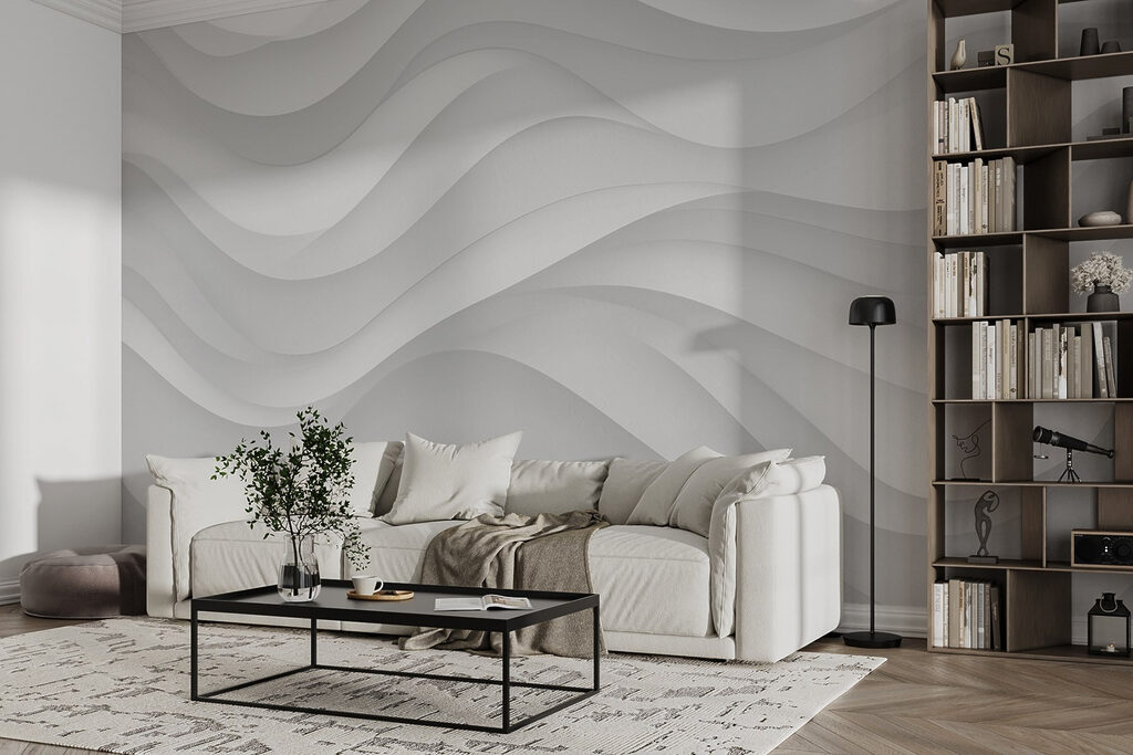White waves unfolding — interior 4