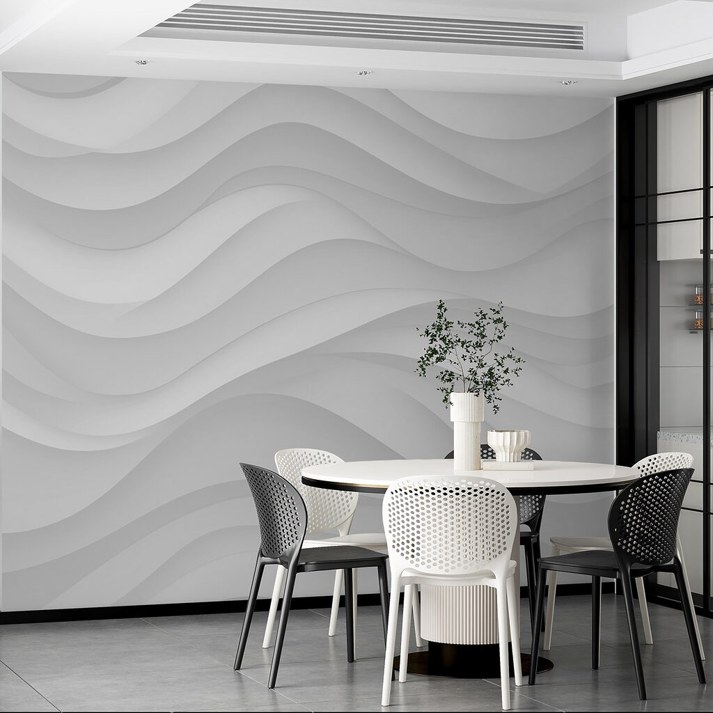 White waves unfolding — interior 5