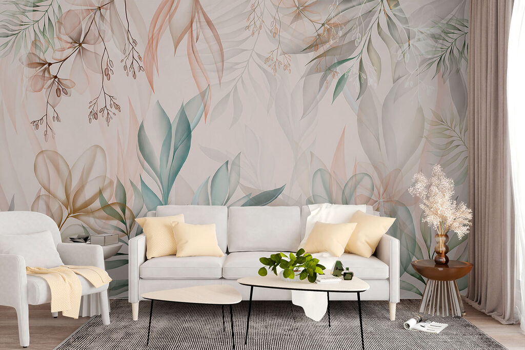 Hanging branches in pastel — interior 2