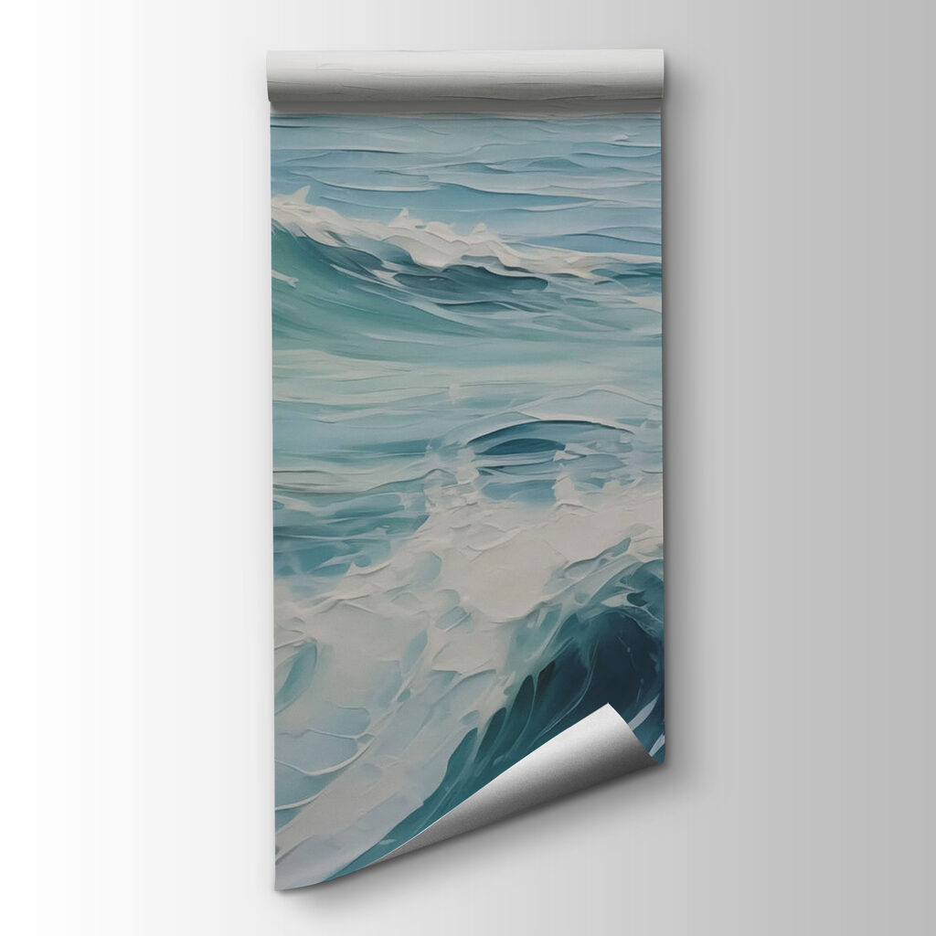 Turquoise surf in paint — product view