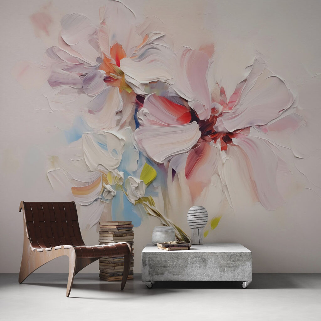 Flowers in thick paint — interior 2