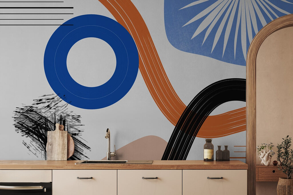 Blue circle with arcs — interior 2