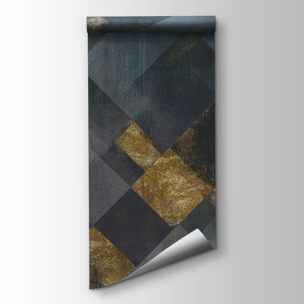 Squares with gold accents — product view
