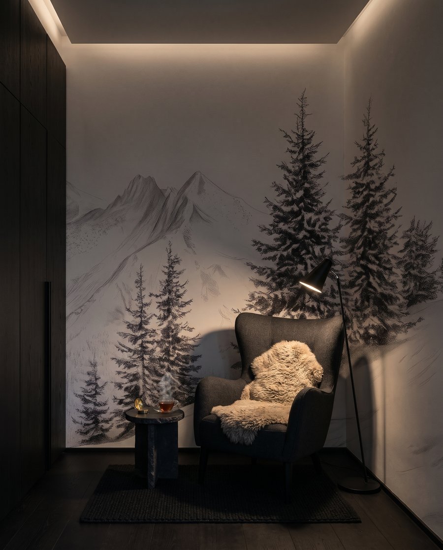 Winter Mountain Lines — interior 3