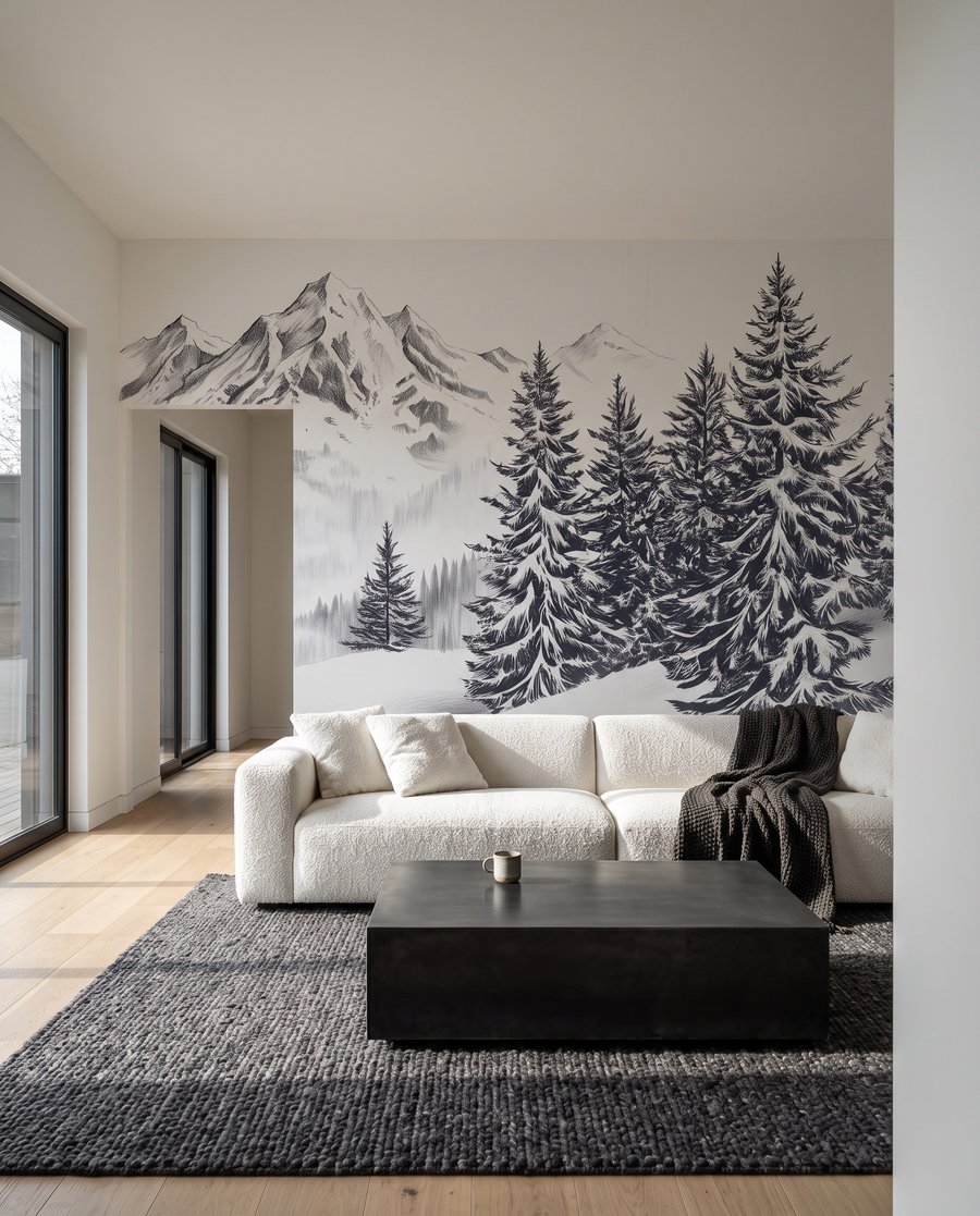 Alpine Flight in an interior