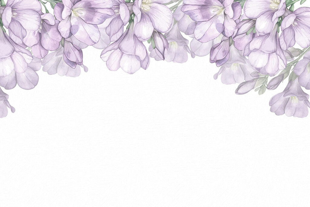 Lilac flowers from above — full design