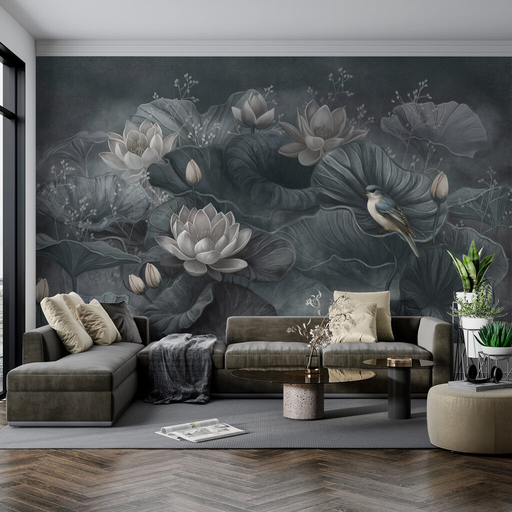 Dark lotus flowers — interior 2