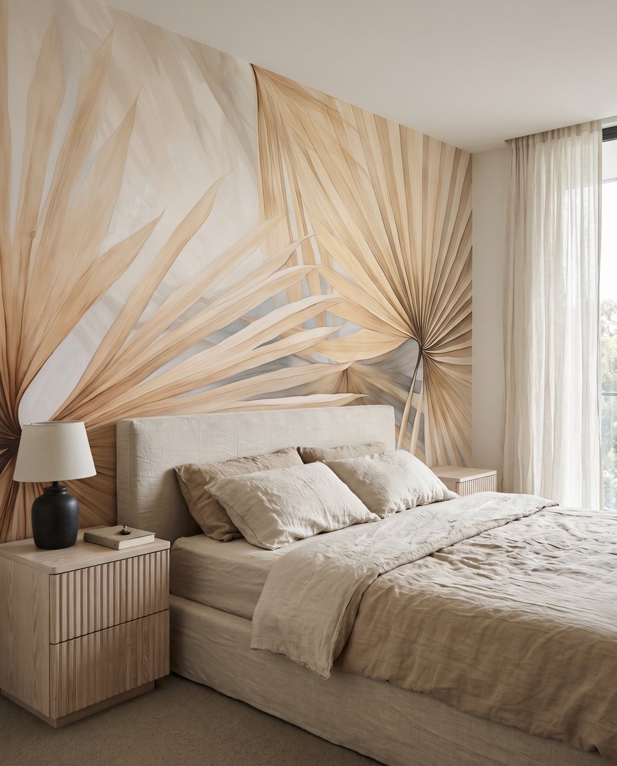 Palm Fans in an interior