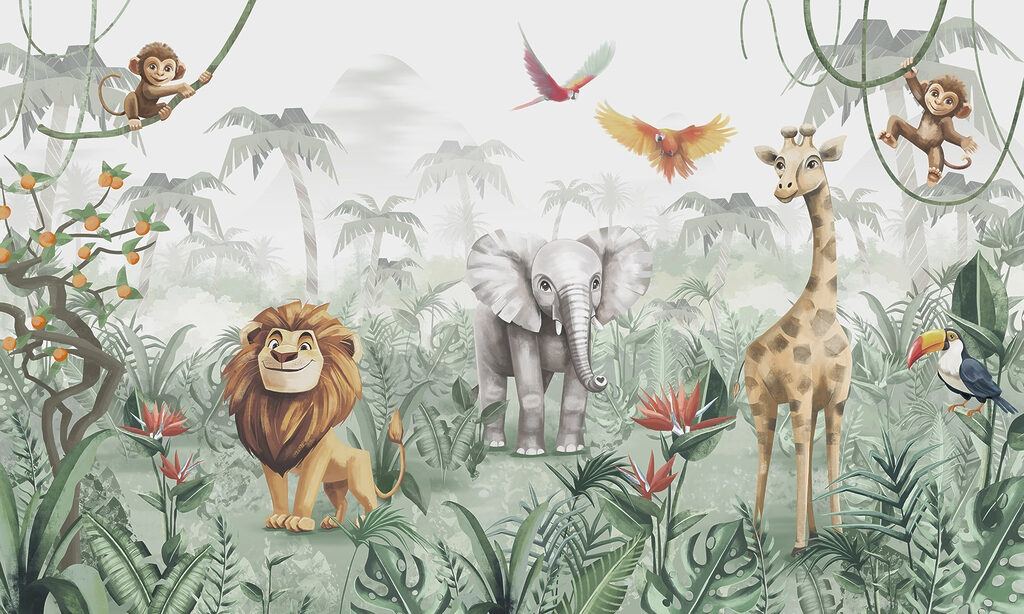 Jungle Friends Together — full design