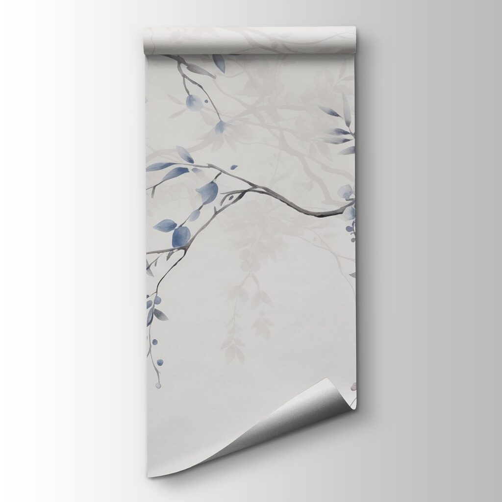 Blue blossoms on branches — product view