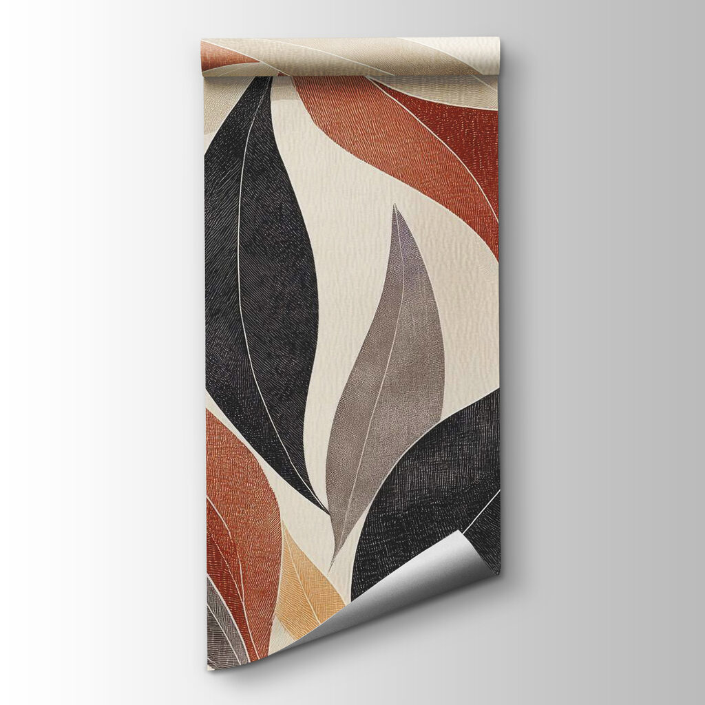 Black leaves beside terracotta — product view