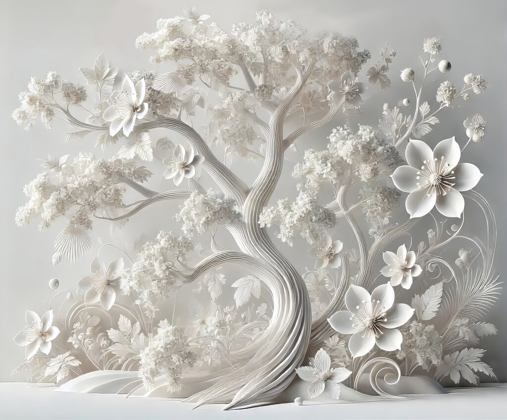 Sculpted spiral tree — full design
