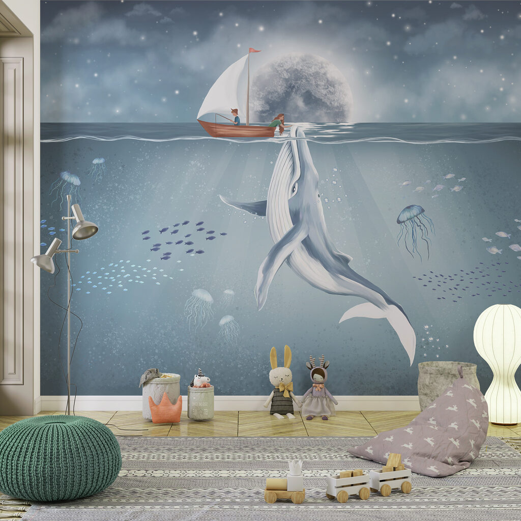 White whale under moonlight — interior 2