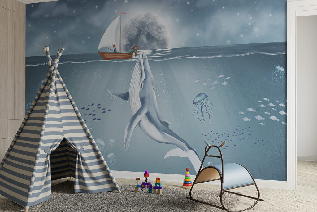 White whale under moonlight — interior 3