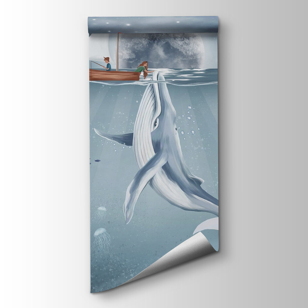 White whale under moonlight — product view