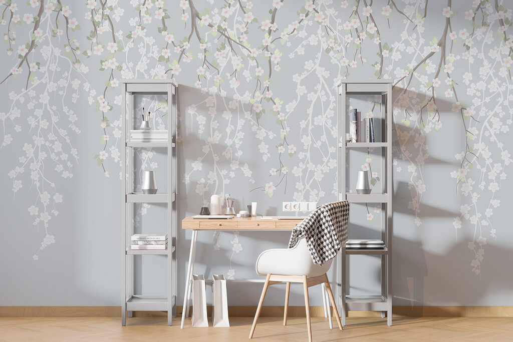 Hanging leaf garlands — interior 3