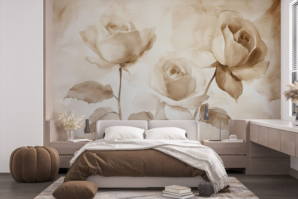 Three roses in sepia — interior 1