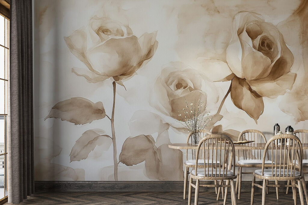 Three roses in sepia — interior 4