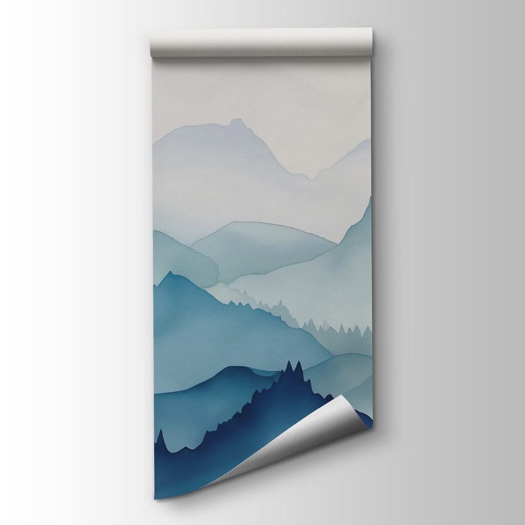 Blue mountain ridges — product view