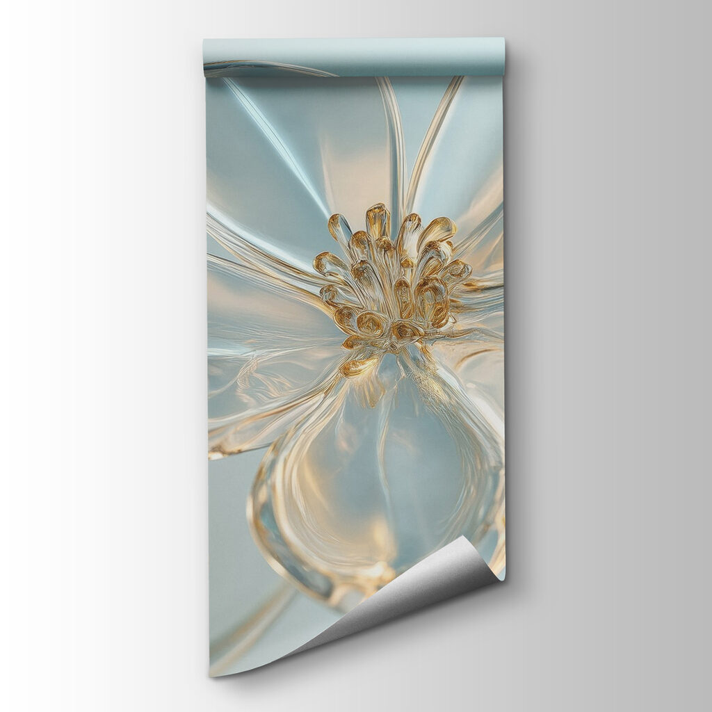 Gold-edged glossy flowers — product view