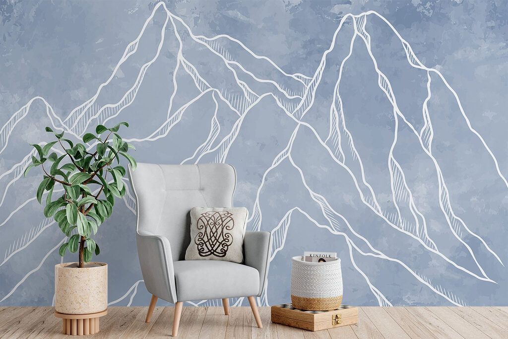 Mountain Outlines on Stone — interior 2