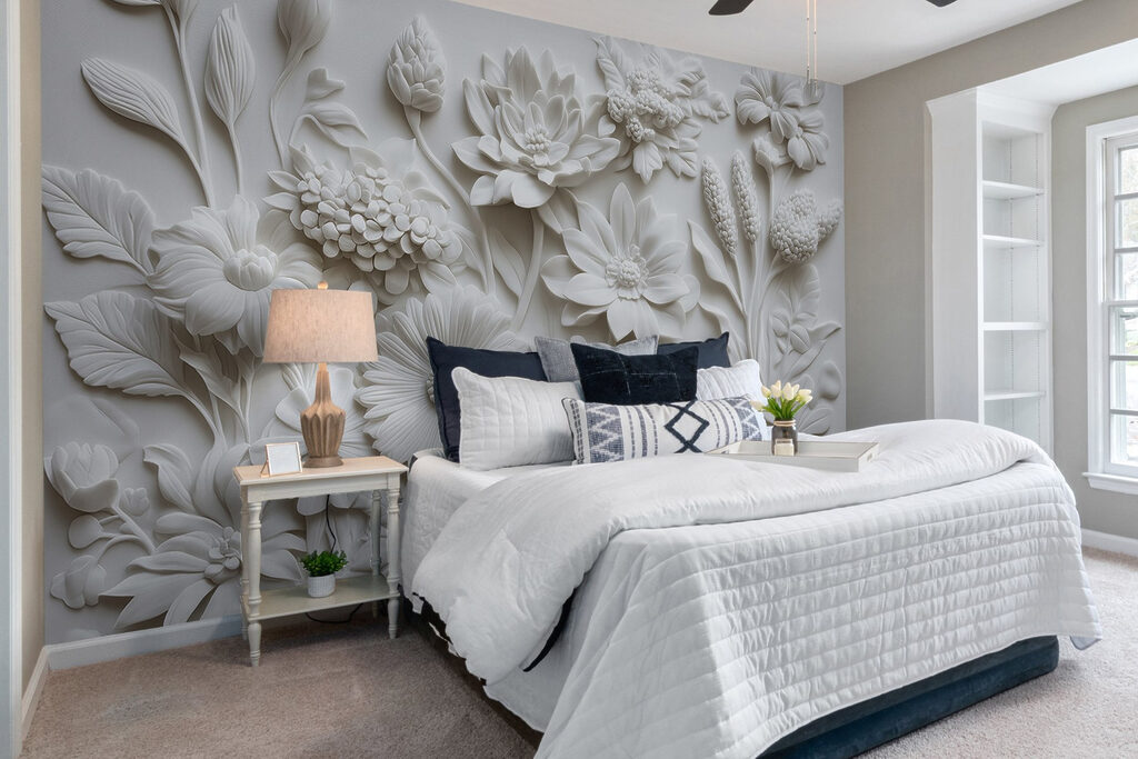 White flowers close together — interior 1