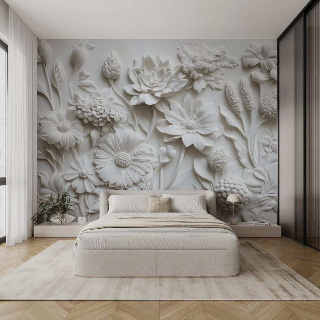 White flowers close together — interior 3