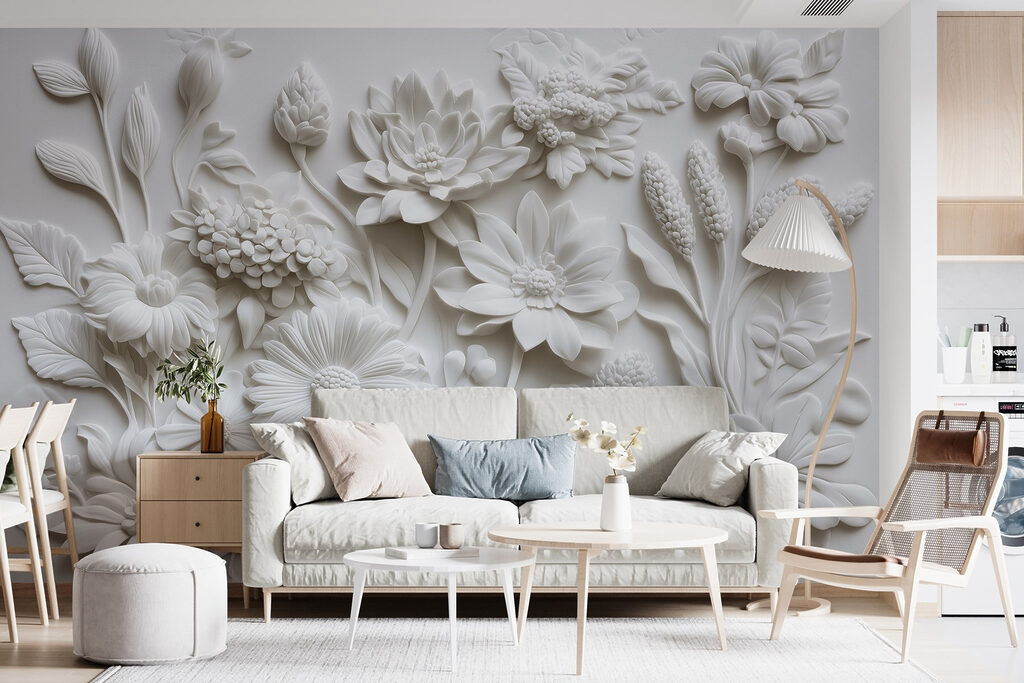 White flowers close together — interior 4