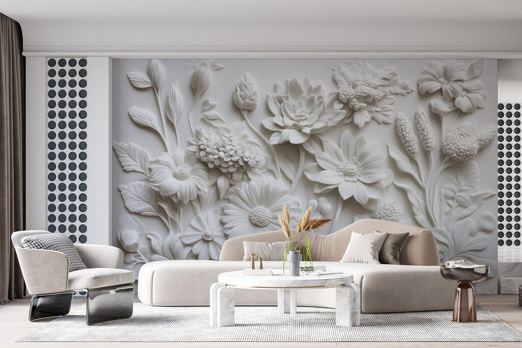 White flowers close together — interior 5