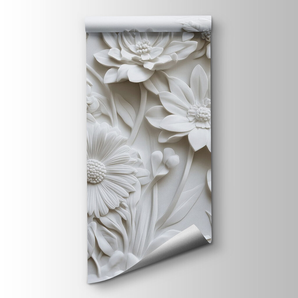 White flowers close together — product view