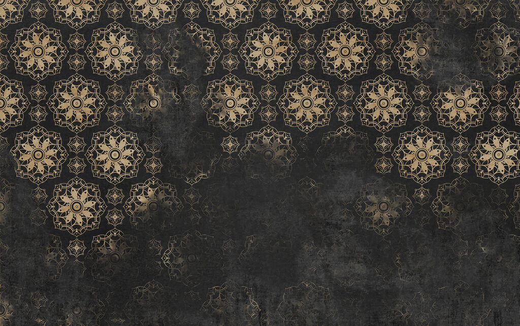 Round floral ornaments — full design