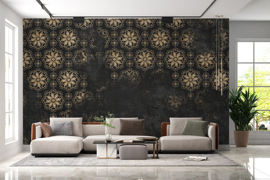 Round floral ornaments — interior 1