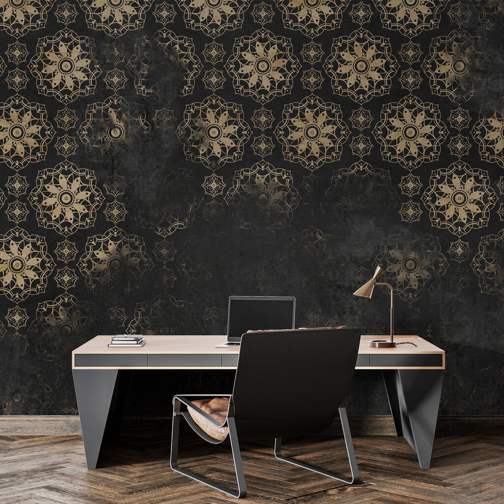 Round floral ornaments — interior 2