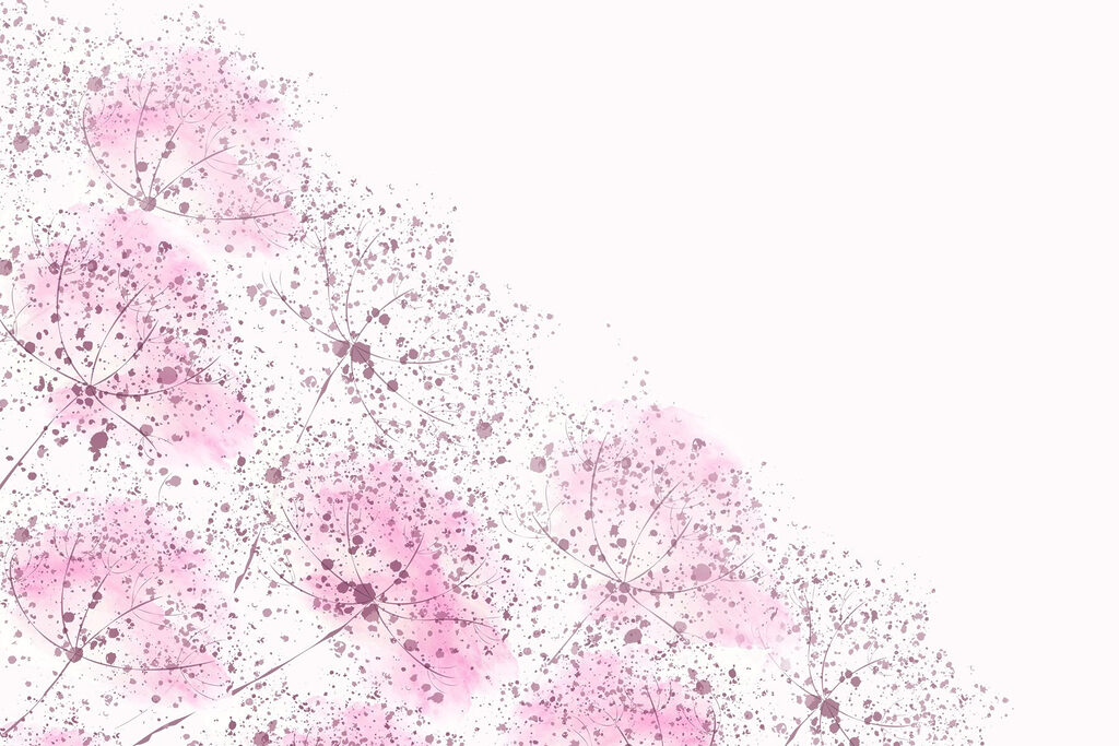 Sparkling pink seed heads — full design