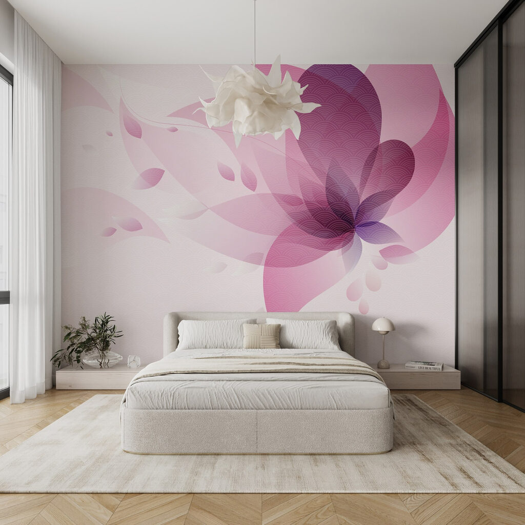 Pink flower cloud — interior 1