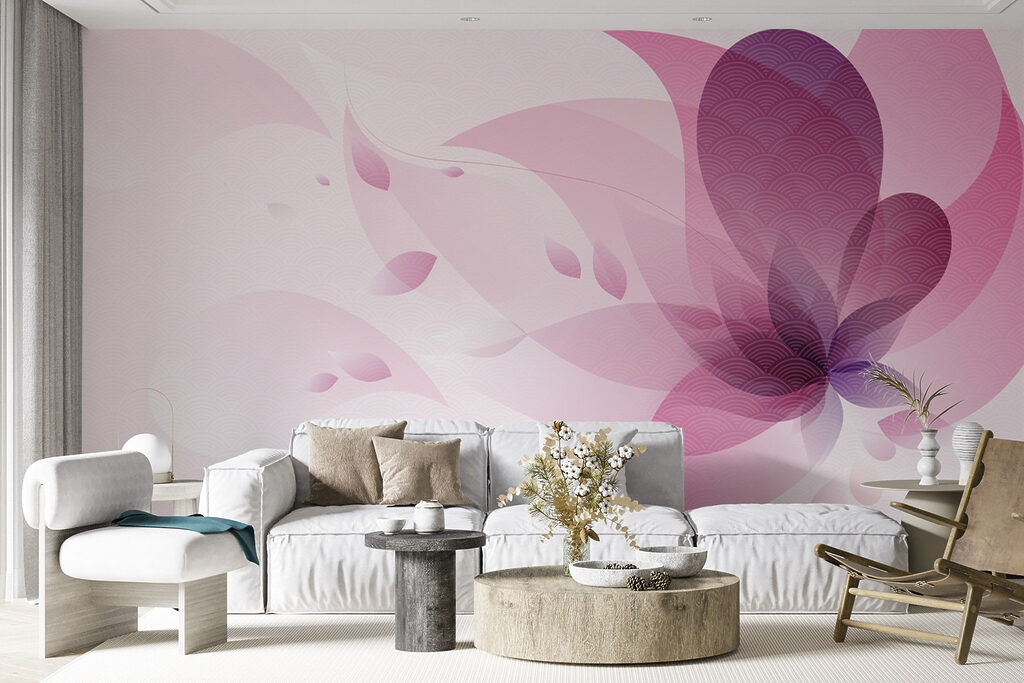 Pink flower cloud — interior 2