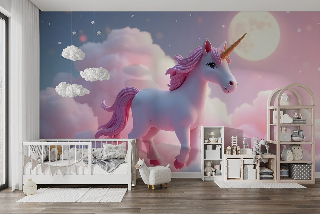 Unicorn on pink clouds — interior 1