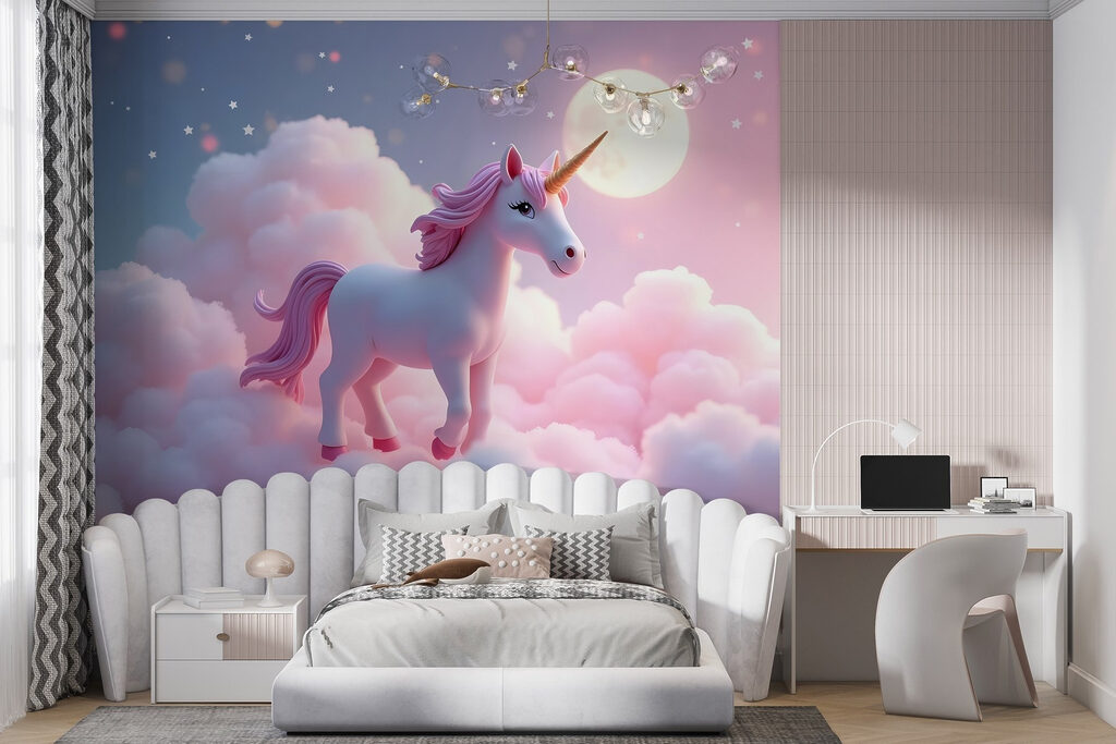 Unicorn on pink clouds — interior 2