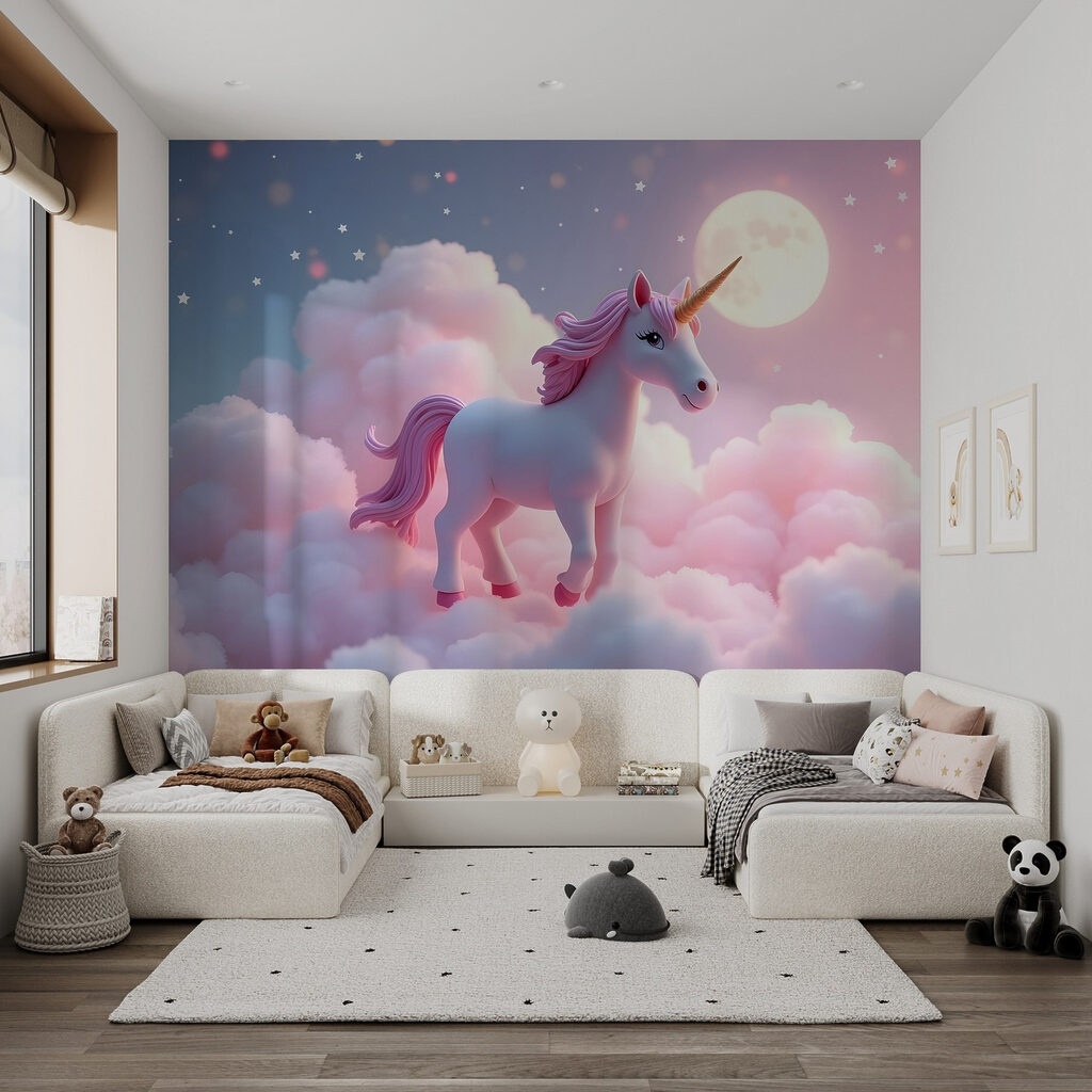 Unicorn on pink clouds — interior 3