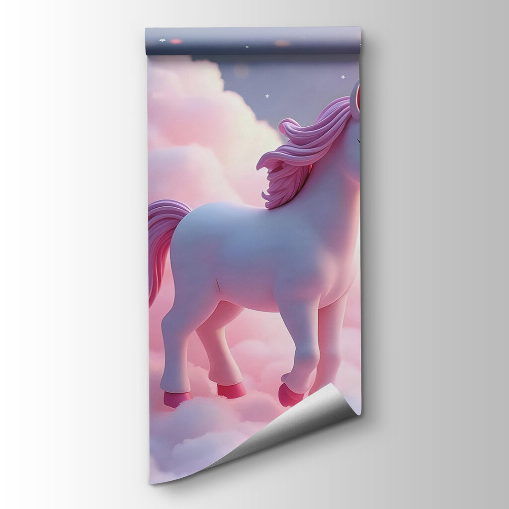 Unicorn on pink clouds — product view