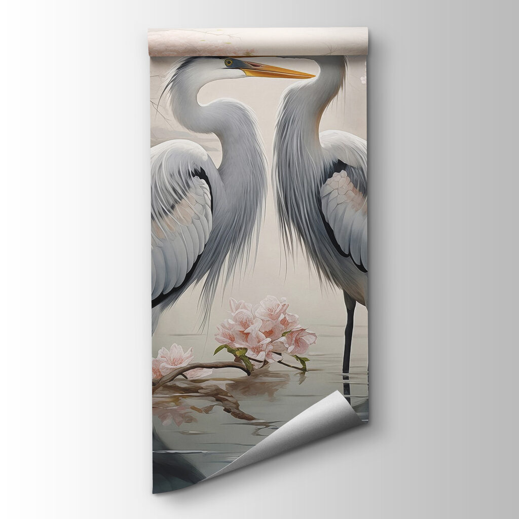 Herons among blossom — product view